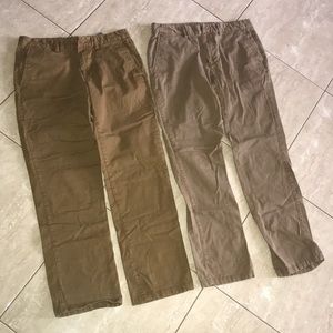 Men’s old navy khaki pants lot size 33x32